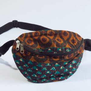 Fanny Pack Brown Turquoise
