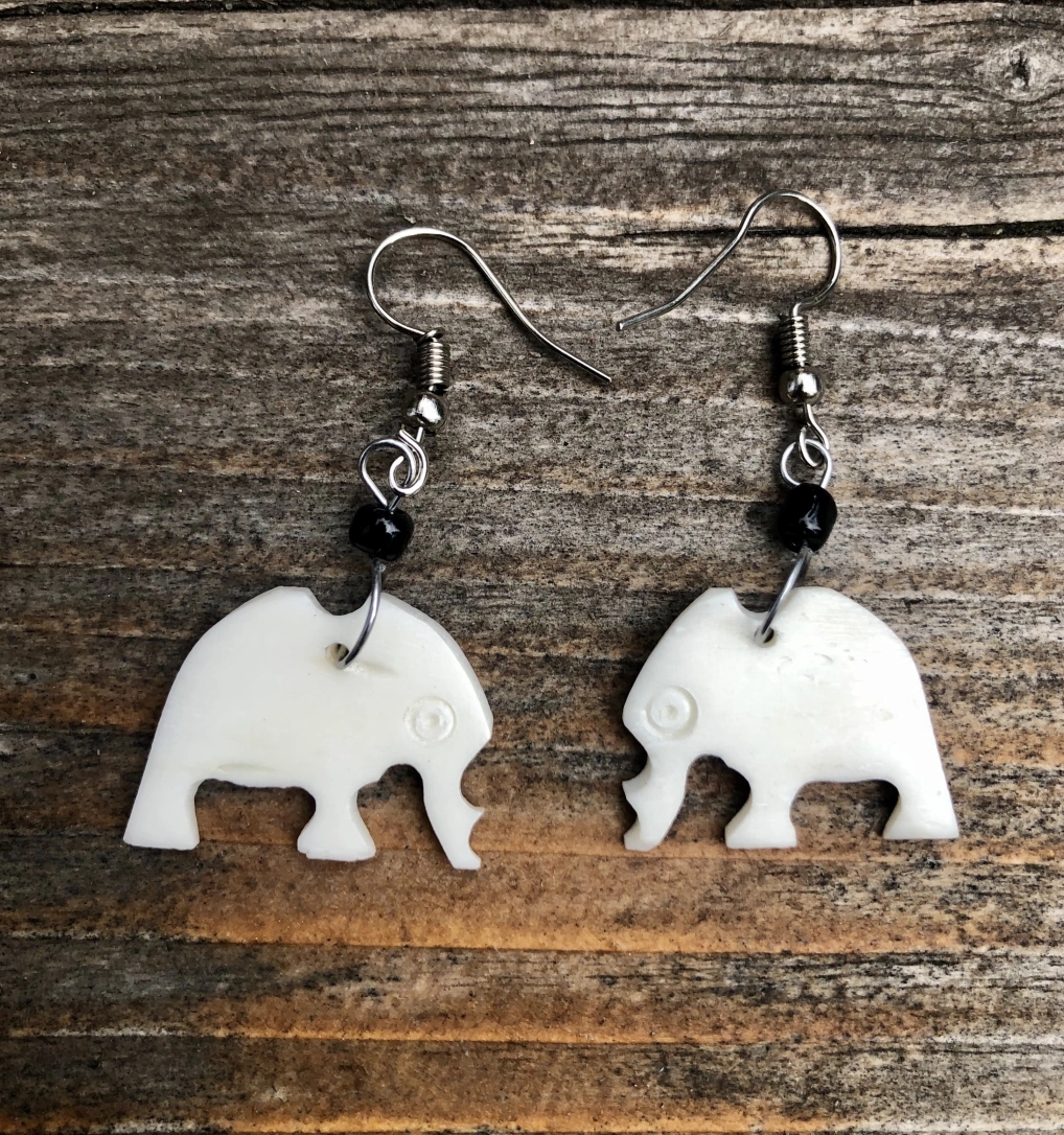 Handmade Earrings Elephant